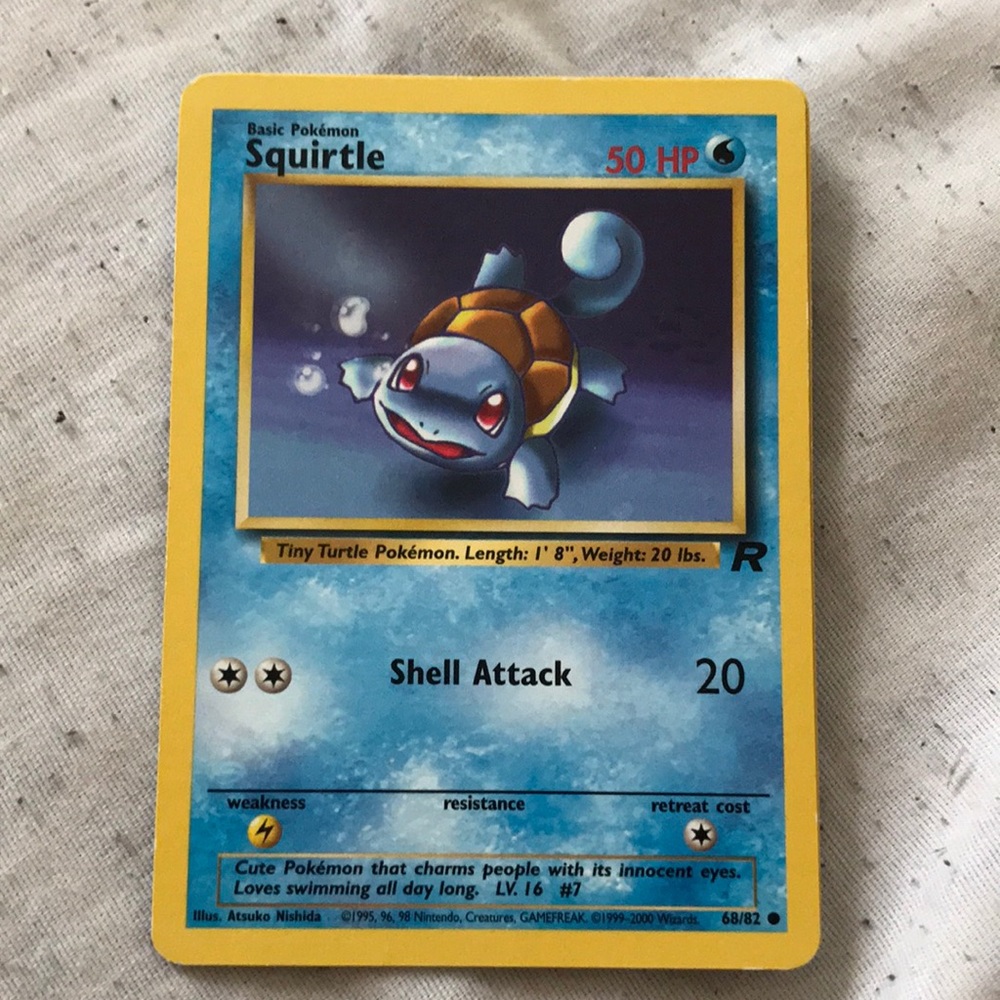 Squirtle Pokémon card